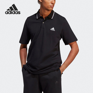 阿迪达斯正品 透气男士 Adidas 新款 IC9314 运动翻领短袖 POLO衫