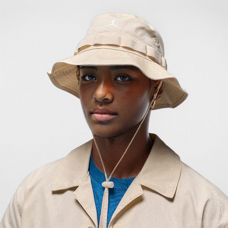 耐克男女同款刺绣孔眼渔夫帽