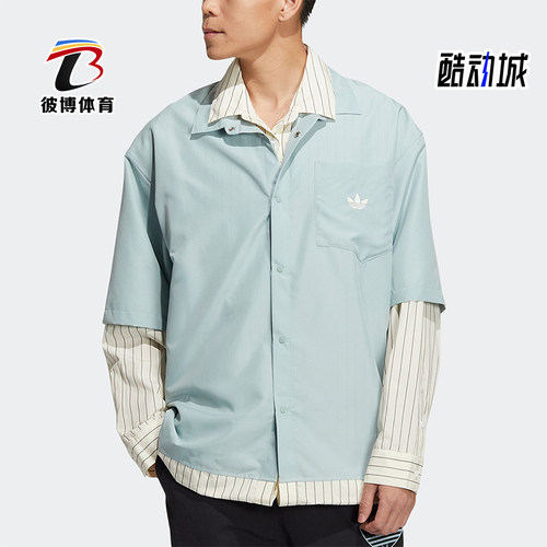 阿迪达斯男女运动长袖衬衫