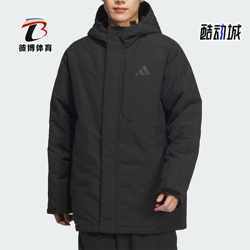 阿迪达斯男士防泼水运动羽绒服