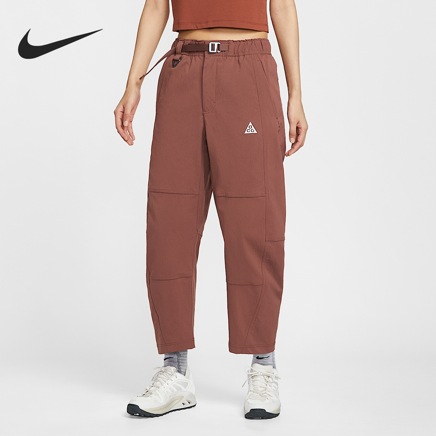 Nike/耐克正品2025秋季款女士运动宽松九分长裤HJ0244-218