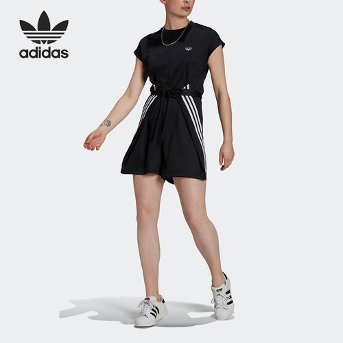 Adidas/阿迪达斯官方正品三叶草女子运动时尚训练连体衣GN3175