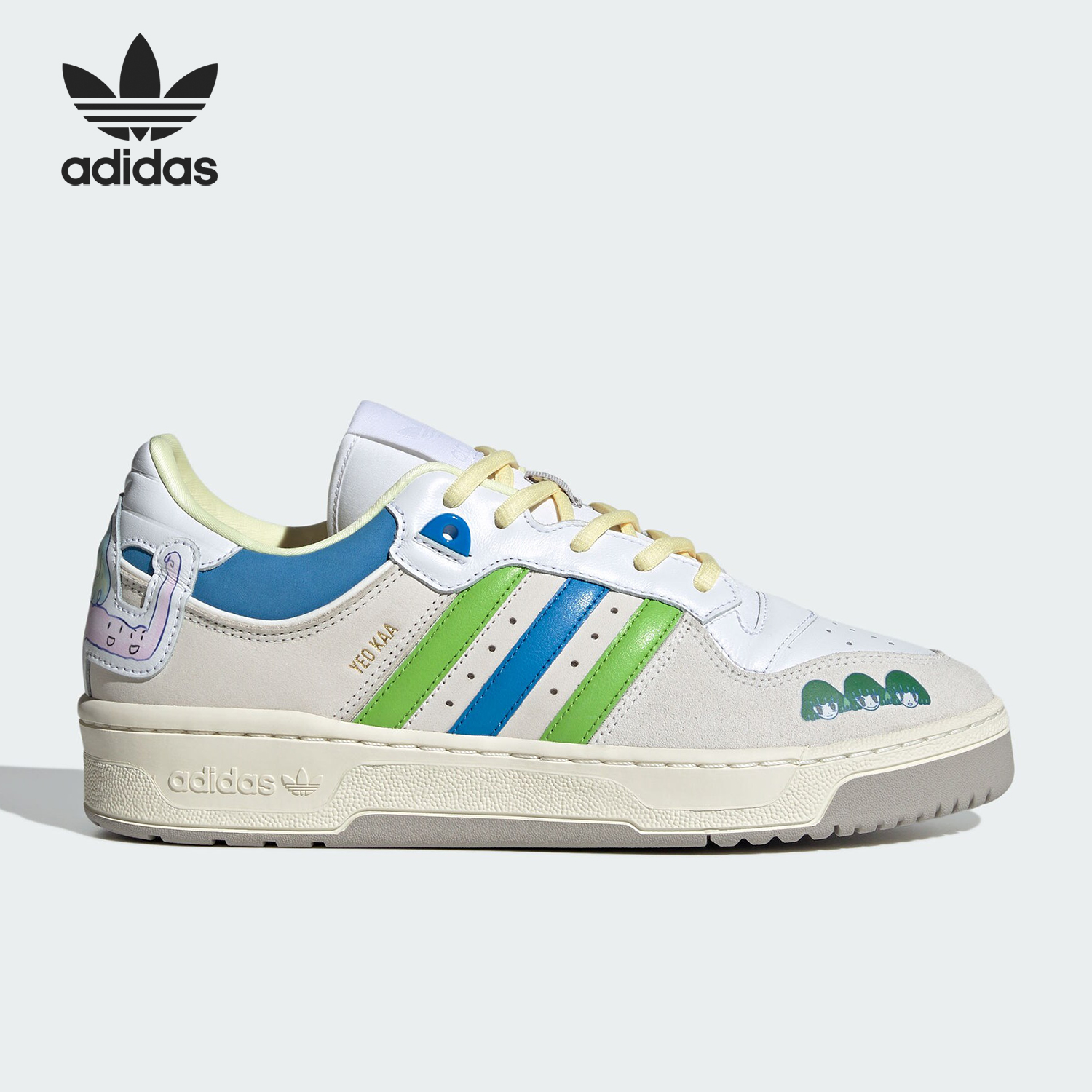 Adidas/阿迪达斯官方正品三叶草情侣款透气耐磨低帮板鞋IE7336