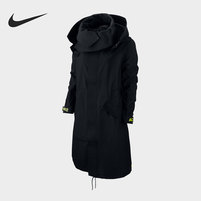 耐克正品女子长款连帽外套