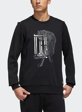 Adidas/阿迪达斯正品WJ GFX SWT男士休闲印花圆领运动卫衣GF4040