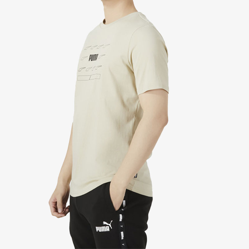 Puma/彪马正品圆领男子透气运动半袖休闲舒适T恤849571-64