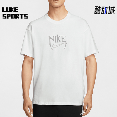 Nike/耐克正品2025夏季款男士休闲宽松经典印花透气T恤HJ3432-121