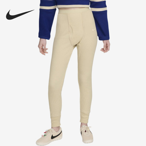 Nike/耐克正品2025男士针织松紧腰耐穿束脚长裤FQ4568-120