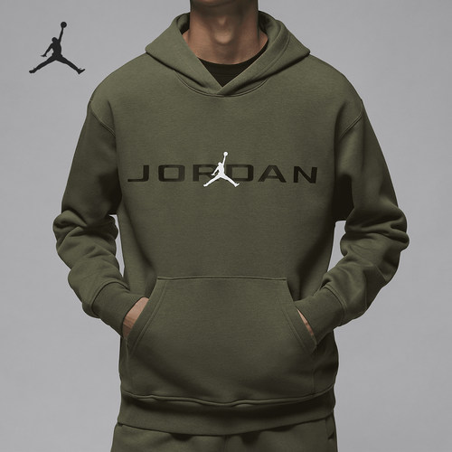 Nike/耐克正品JORDAN男士休闲宽松连帽套头卫衣HQ4644-222