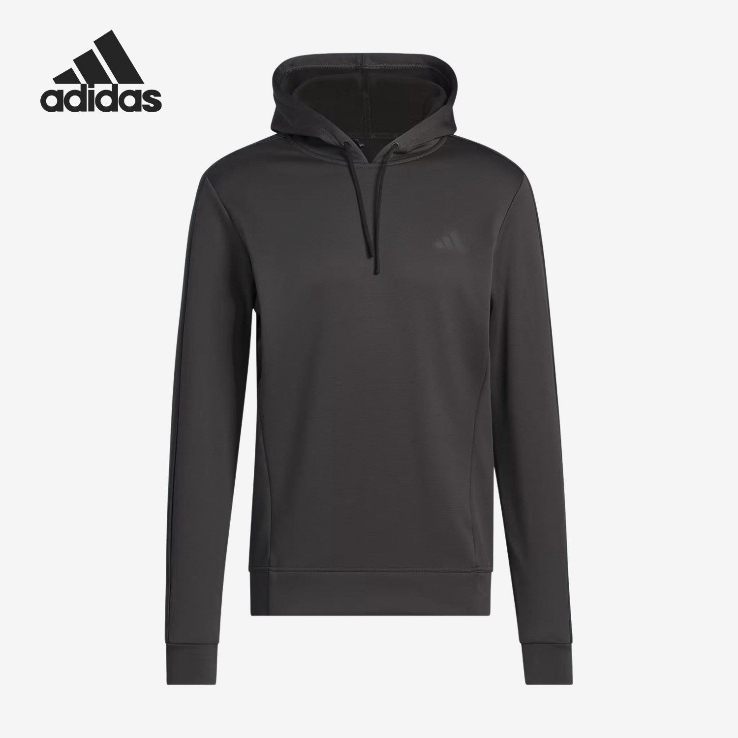 Adidas/阿迪达斯官方正品新款男深灰色亲肤保暖连帽卫衣JW3451