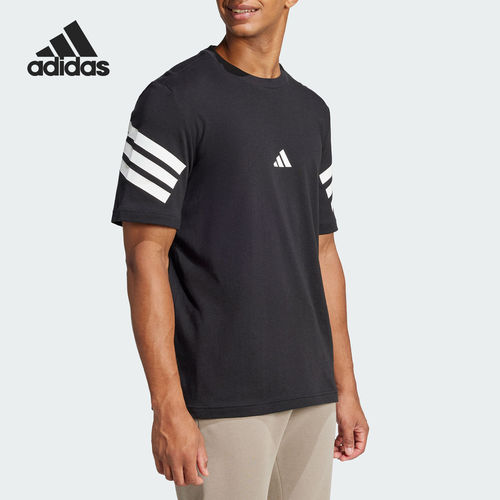 Adidas/阿迪达斯官方正品2026年男士运动日常休闲短袖T恤JD4877