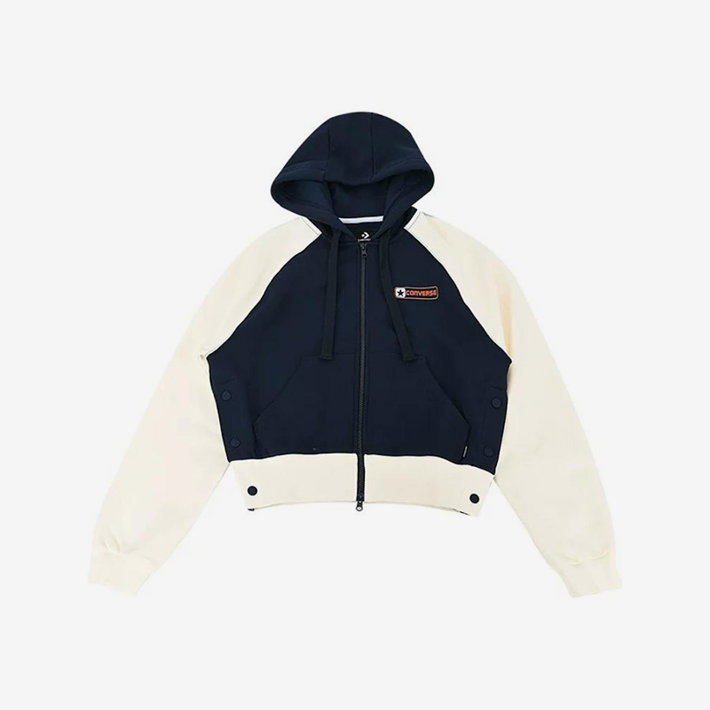 Converse/匡威正品新款女子针织拉链连帽夹克外套10028461-A02