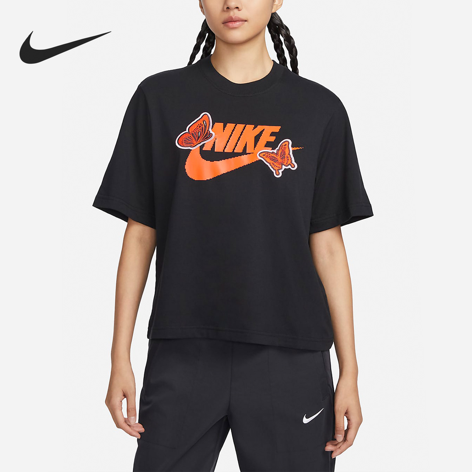 Nike/耐克正品夏季女子新款时尚健身运动短袖T恤FD2526-010