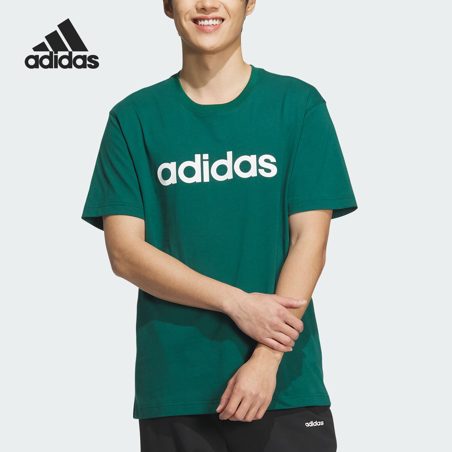 阿迪达斯男士短袖简约T恤