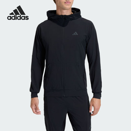 Adidas/阿迪达斯官方正品春秋男士训练运动连帽夹克外套KA4821