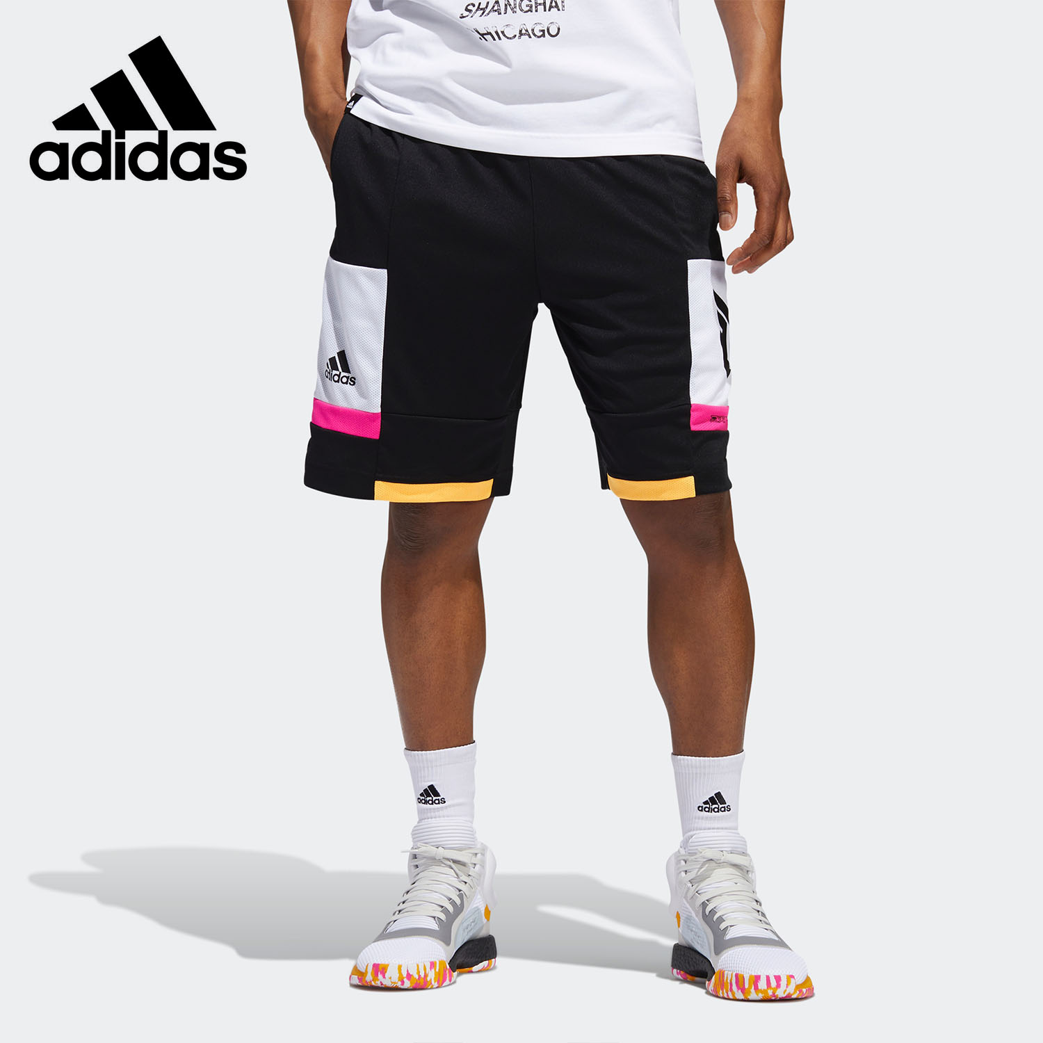 Adidas/阿迪达斯正品新款男子利拉德球裤跑步运动短裤 DZ0587