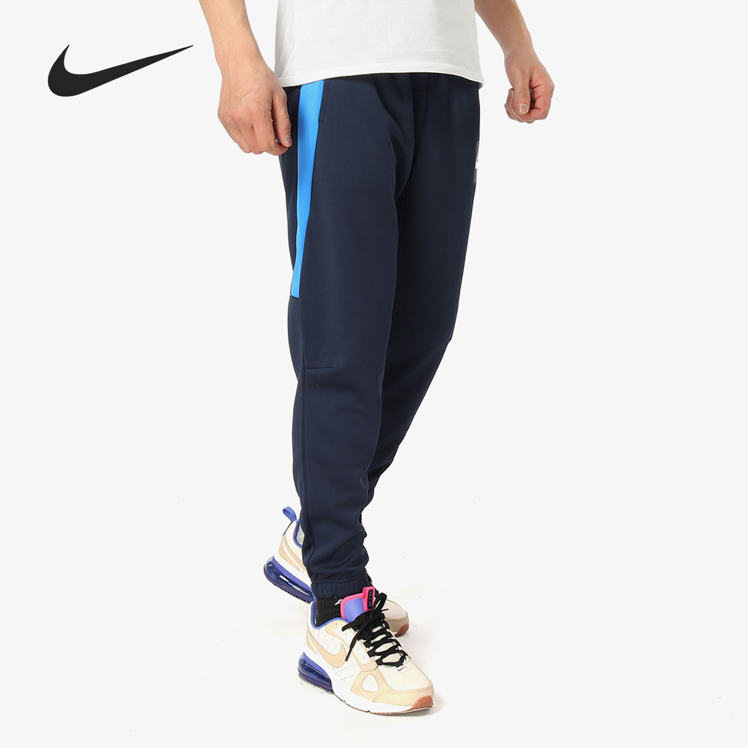Nike/耐克正品男子秋季新款休闲简约宽松运动针织长裤AJ5318