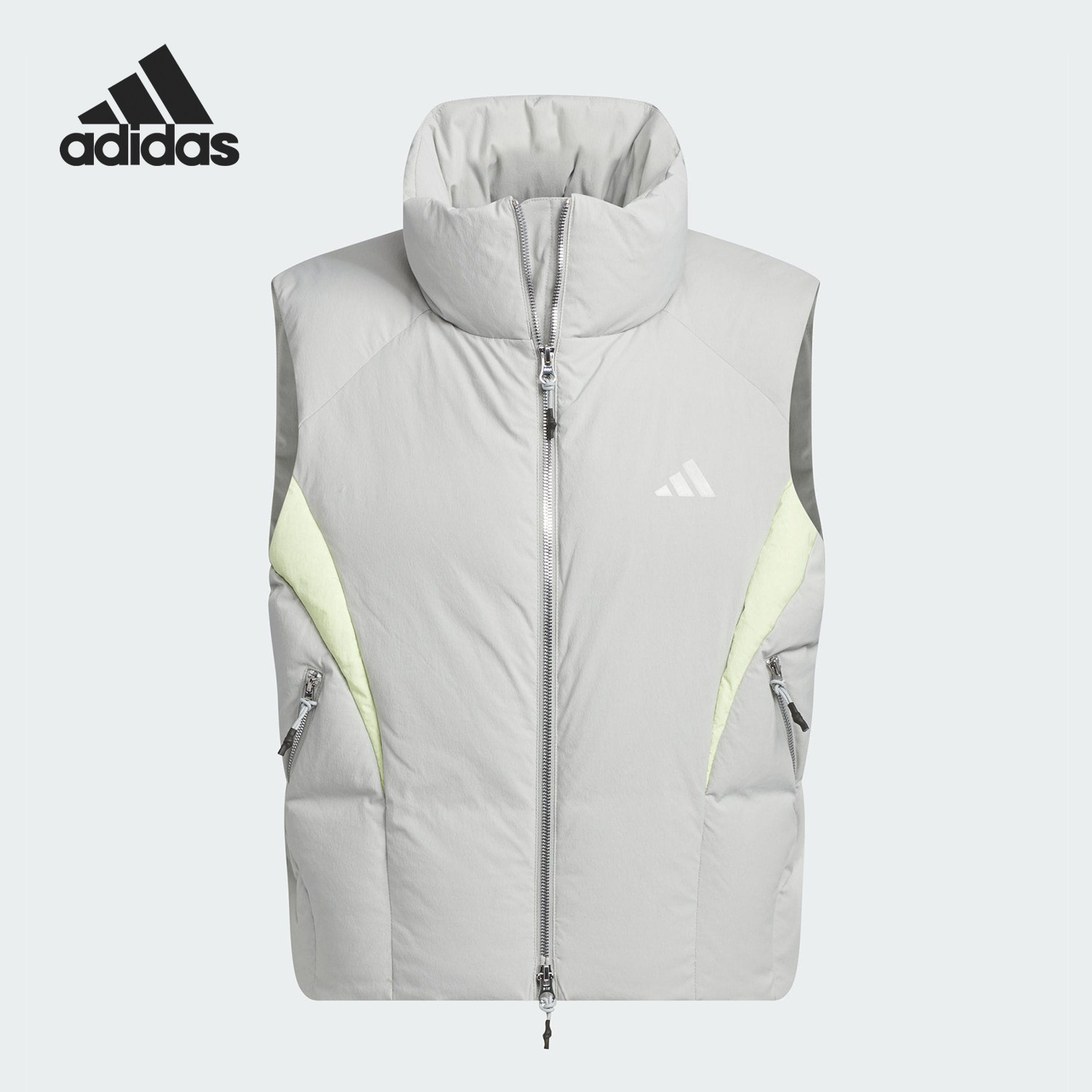 Adidas/阿迪达斯官方正品新款男士保暖宽松羽绒背心马甲JI8754