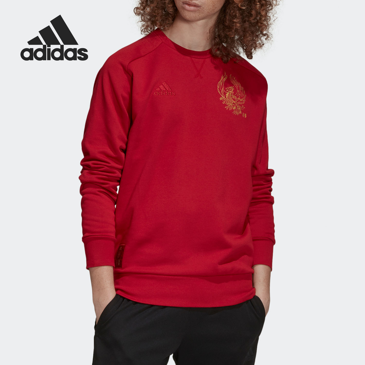 Adidas/阿迪达斯正品男子足球阿森纳刺绣圆领运动卫衣 GH0030