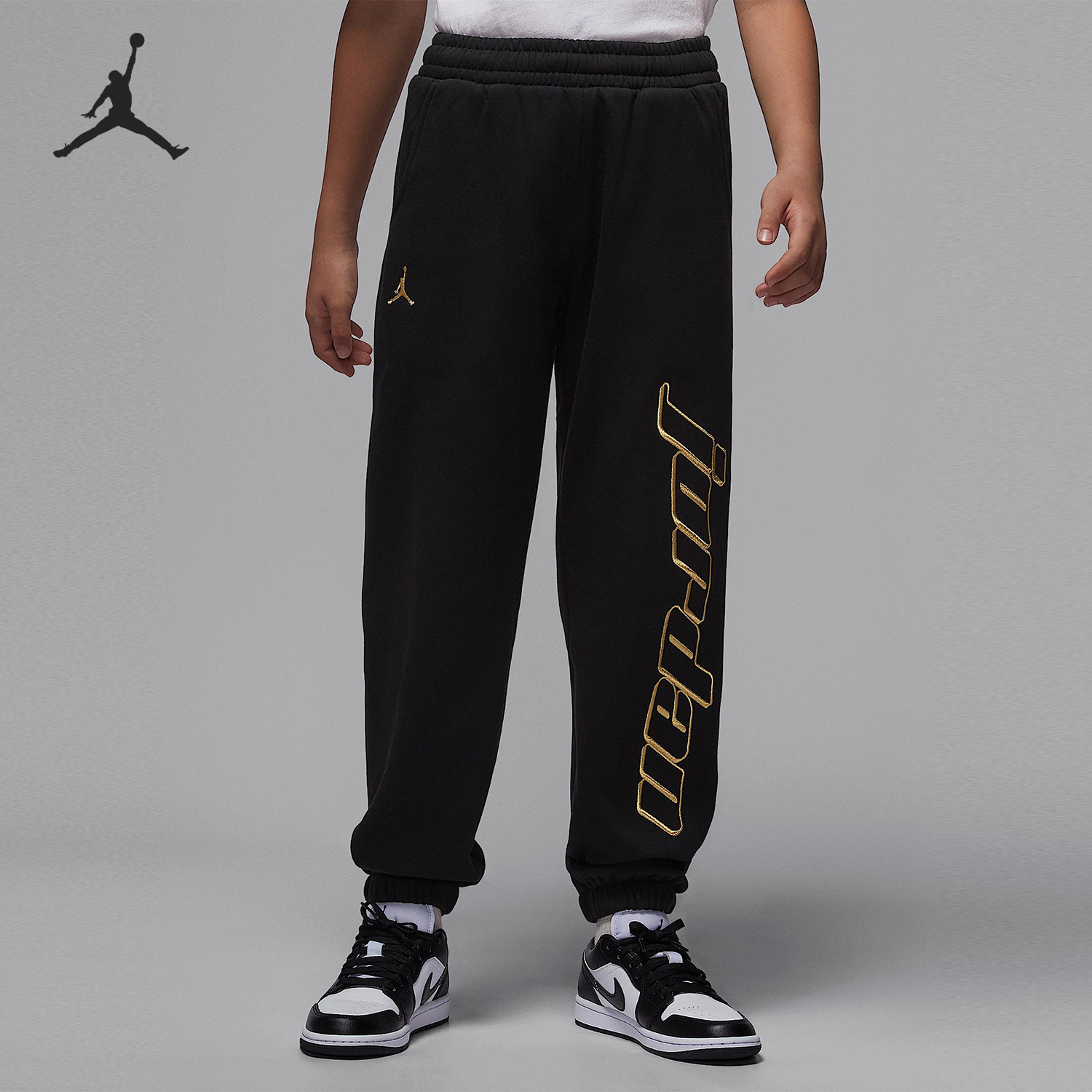 Nike/耐克正品JORDAN大童休闲束脚针织耐穿日常长裤IO6211-010