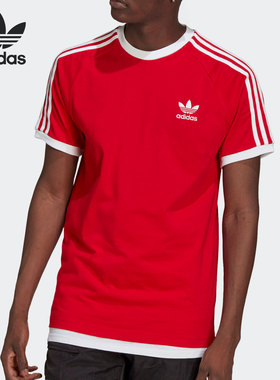 Adidas/阿迪达斯正品三叶草夏季男子运动休闲圆领短袖T恤衫GN3502
