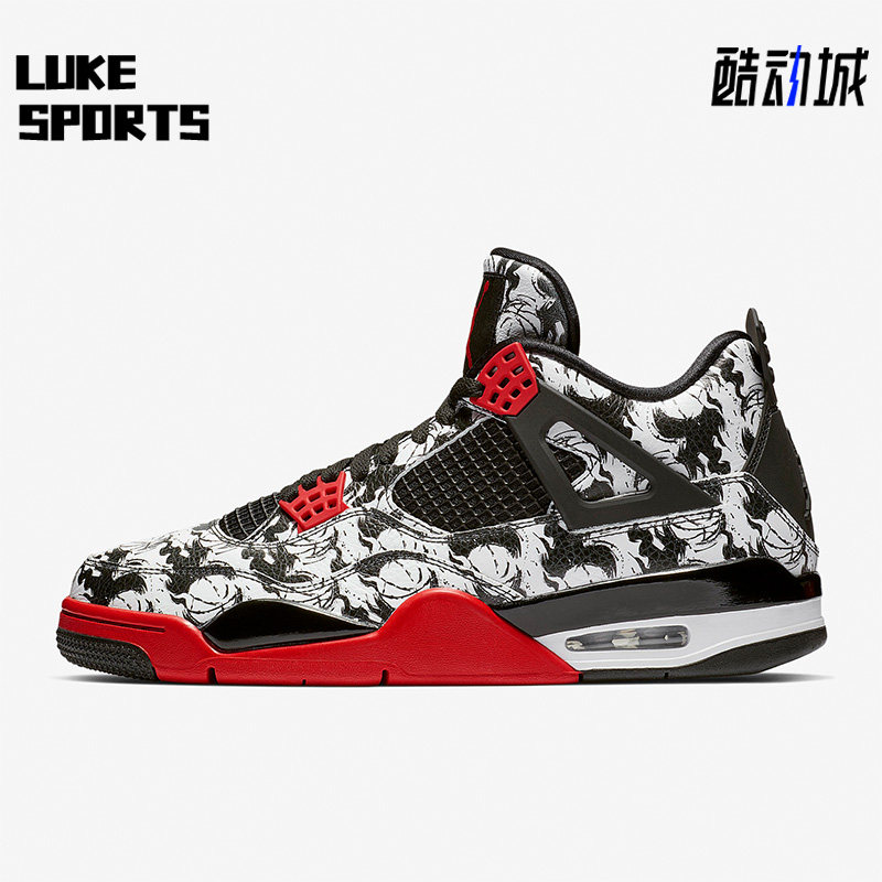 Nike/耐克正品Air Jordan 4 Tattoo AJ4男士篮球鞋BQ0897-006