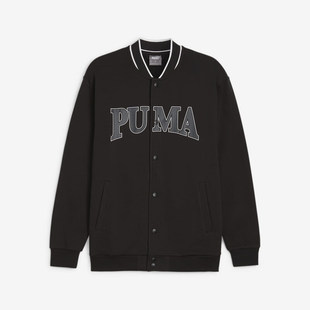 Puma/彪马时尚男士休闲运动印花立领针织训练棒球服外套