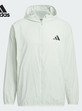 Adidas/阿迪达斯官方正品2025新款男女透气运动休闲外套KA9302