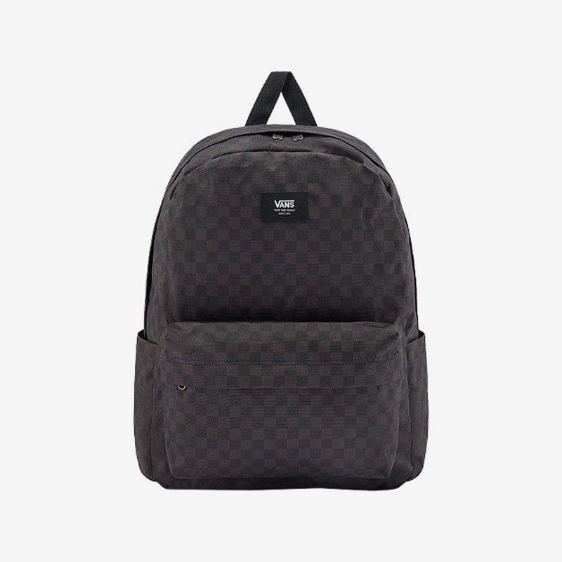 Vans/范斯男女新款黑灰棋盘格简约潮流运动休闲双肩背包VN0A5KI1