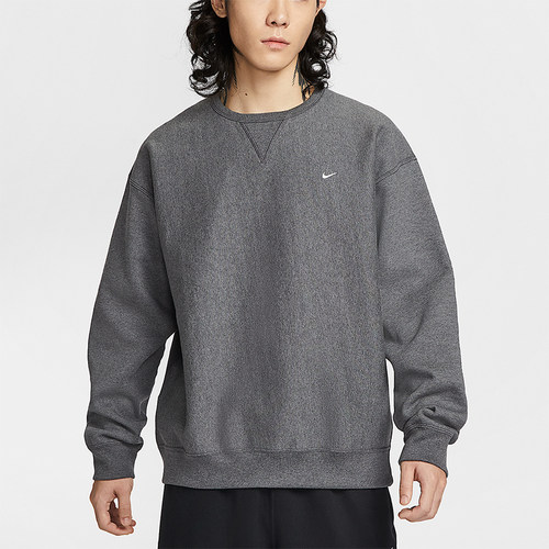 Nike/耐克正品Solo Swoosh 男士运动圆领加绒针织卫衣HV1087-071