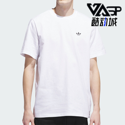 Adidas/阿迪达斯正品三叶草男士透气运动圆领针织短袖T恤JW0039