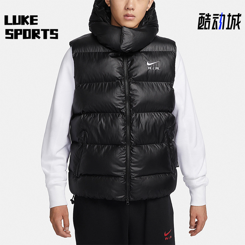 耐克男士柔软简约棉马甲