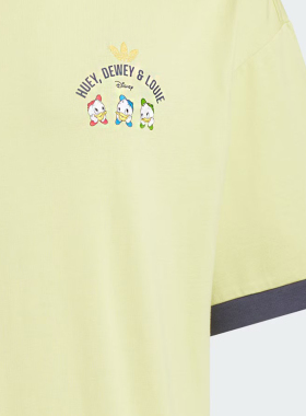 Adidas/阿迪达斯官方正品三叶草男女同款印花圆领短袖T恤JP1413