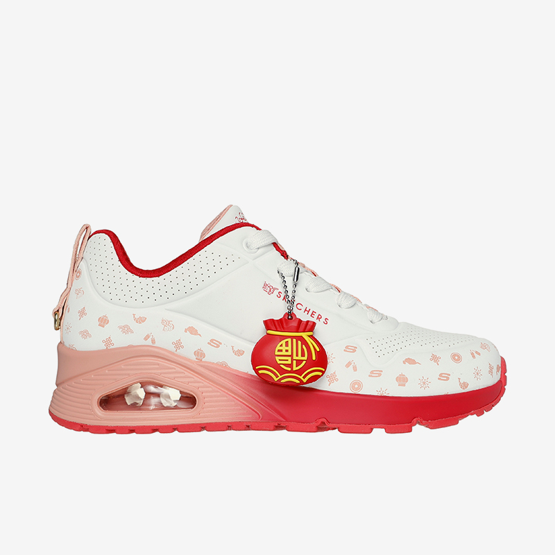 Skechers/斯凯奇正品龙年限定女士休闲运动时尚低帮缓震板鞋