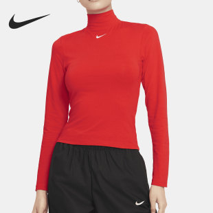 DD5883 Nike 673 T恤 舒適運(yùn)動(dòng)長(zhǎng)袖 耐克正品 女子高立領(lǐng)修身