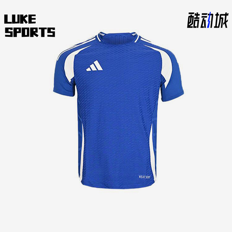 Adidas/阿迪达斯正品新款男蓝白色球类经典运动足球短袖T恤JW9909