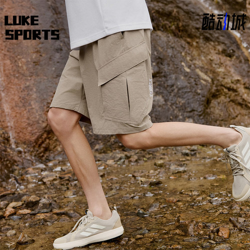 Adidas/阿迪达斯正品夏季男士宽松户外防晒运动工装短裤KE5023