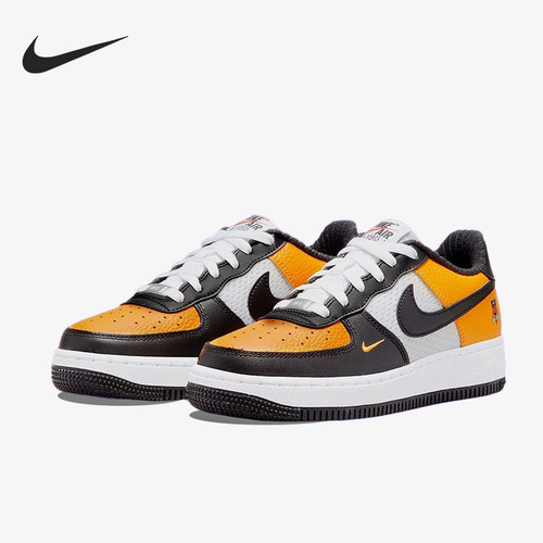 Nike/耐克正品air force 1大童低帮拼接耐磨板鞋DQ7779-700