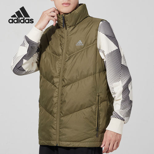 Adidas/阿迪达斯正品户外运动男子时尚保暖背心马甲 H20776