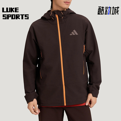 Adidas/阿迪达斯正品2025冬季款男士日常连帽保暖印花外套KQ5549