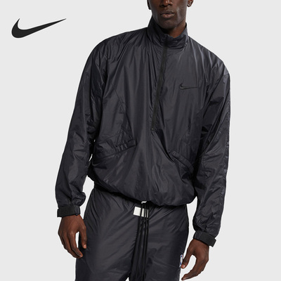 Nike/耐克正品运动休闲男士梭织半拉链立领外套AR0643-010