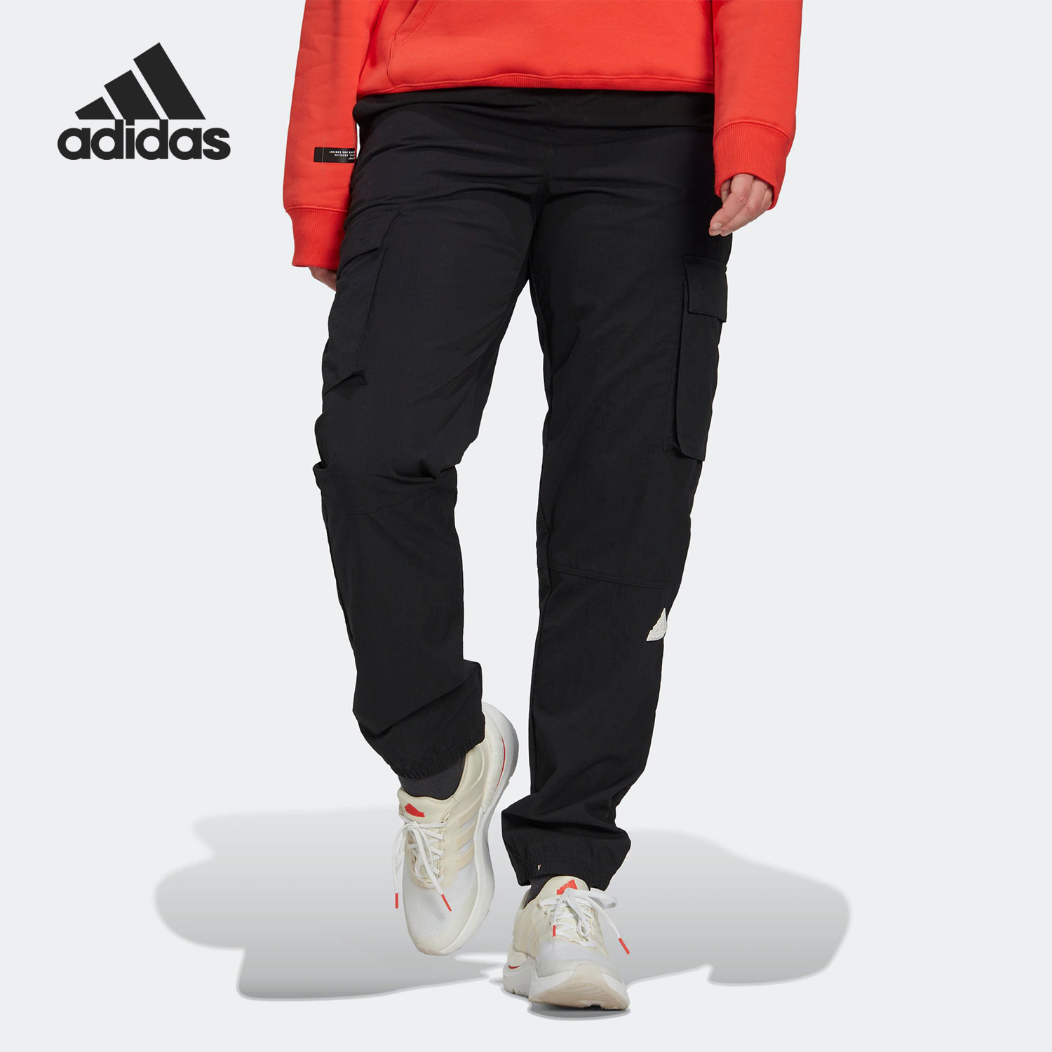 Adidas/阿迪达斯官方正品秋季新款女子运动休闲宽松长裤HM2906