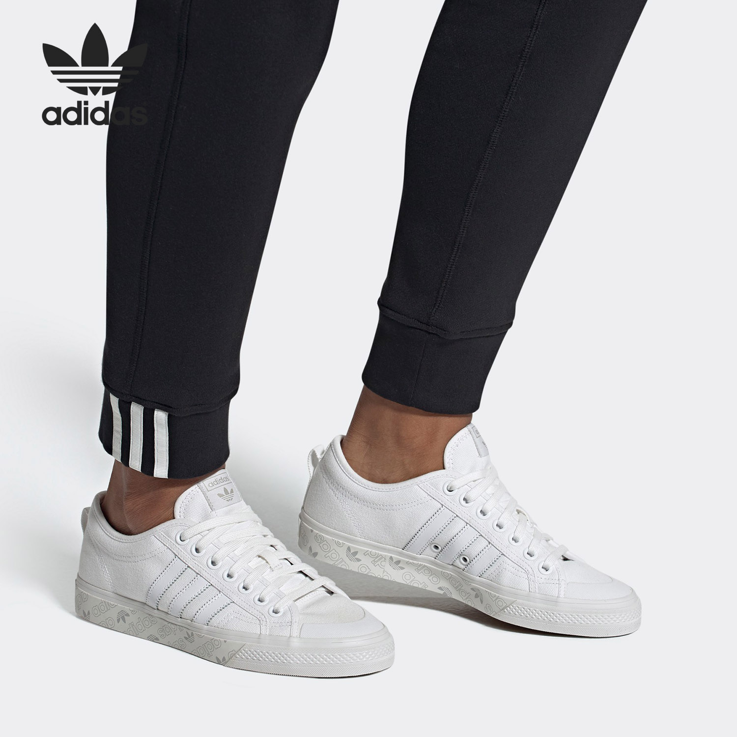 Adidas/阿迪达斯正品 当季新款三叶草 NIZZA 中性休闲板鞋 EE5602