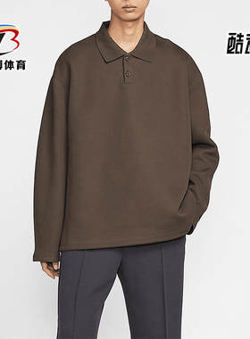Nike/耐克正品冬季新款男士复古休闲翻领针织卫衣FZ7571-237
