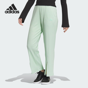 新款 Adidas 阿迪达斯正品 时尚 JJ3605 女士宽松透气休闲运动长裤