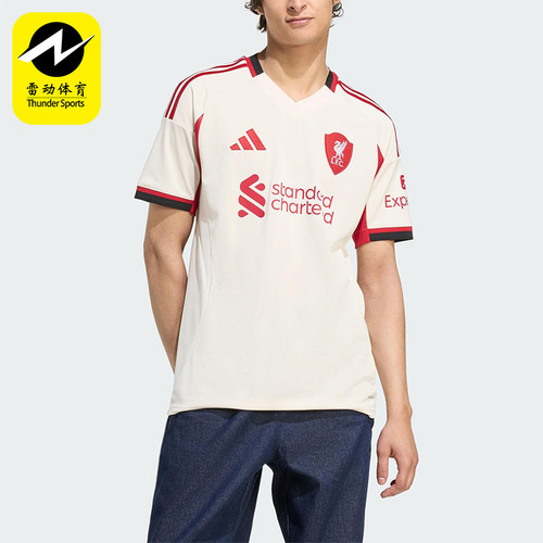 Adidas/阿迪达斯正品LIVERPOOL男士训练透气足球比赛短袖JV6487