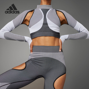 女士弹力透气休闲运动长袖 春季 T恤IB1261 阿迪达斯正品 Adidas