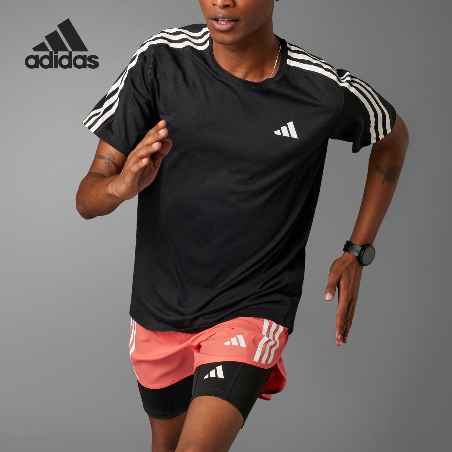 Adidas/阿迪达斯男士运动短袖