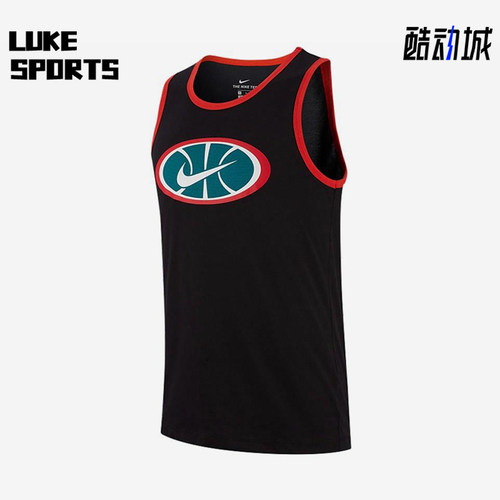 Nike/耐克正品新款男黑红色训练球类运动经典篮球背心BQ3676-010