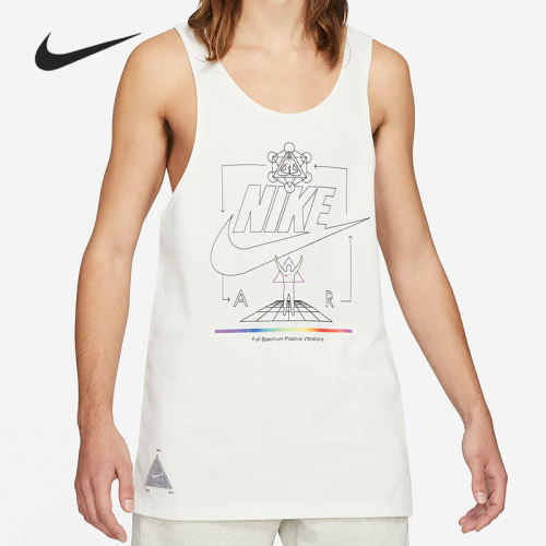 Nike/耐克正品男士Logo印花纯色宽松透气无袖背心DH4861-901